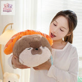 Cute Sushi Seal PlAush Sleeping Pillow – A Cozy and Adorable Companion brown 40cm Kawaii Snuggle