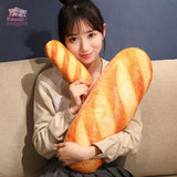 Real Life Giant Baguette Bread Plush Pillow: A Wholesome Comfort Kawaii Snuggle