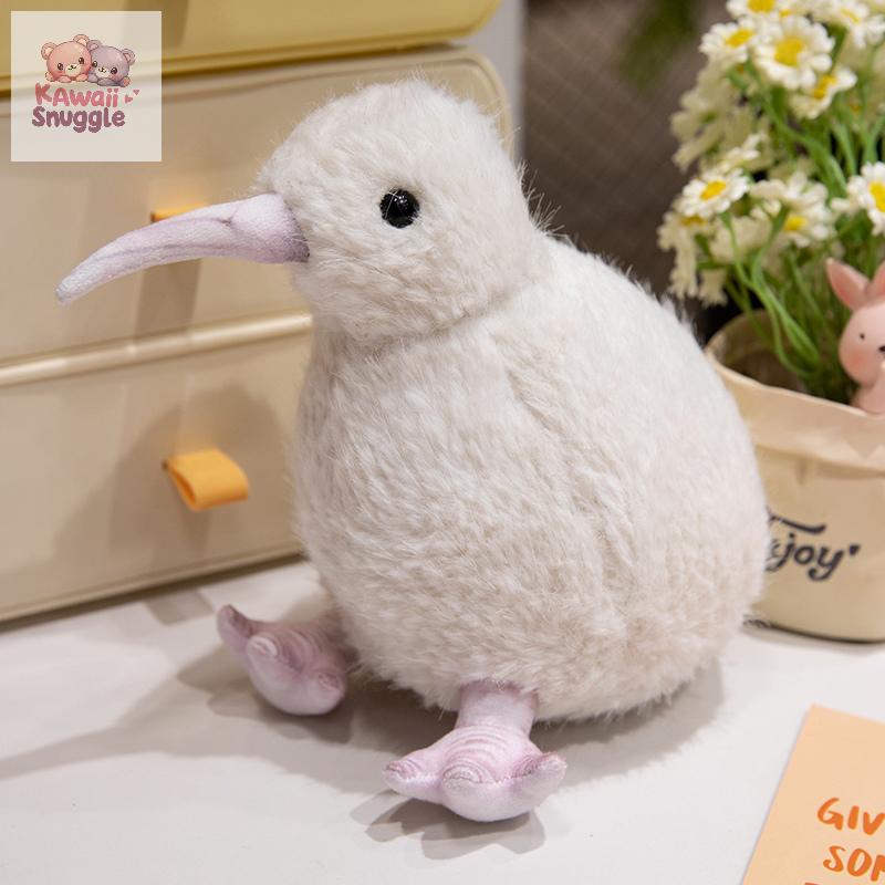 Lifelike Kiwi Bird Plush Toy – A Soft and Adorable Feathered Friend WHITE CHINA Kawaii Snuggle