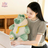 Cute Soft Green Giant Crocodile Plush Toy – Fluffy Alligator Pillow 38cm Sit doll Kawaii Snuggle