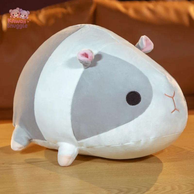 Soft Lying Hamster Plush – The Ultimate Cuddle Companion GRAY Kawaii Snuggle