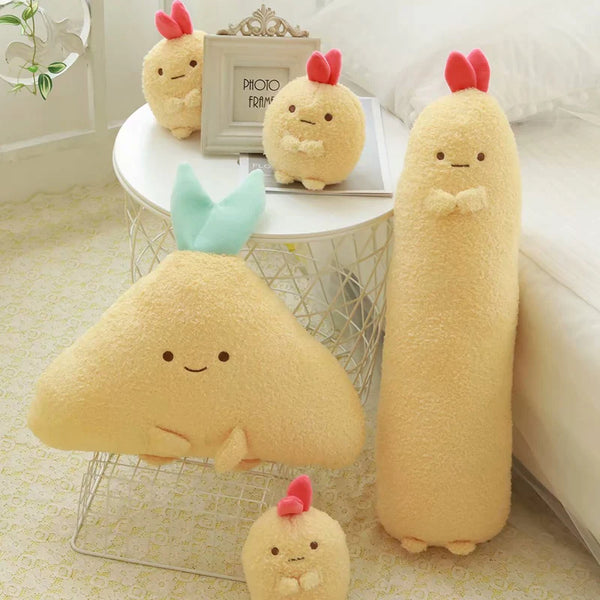 Cute Sumikko Gurashi Plush Toy Pendant Shrimp Long Body Tempura Pillow