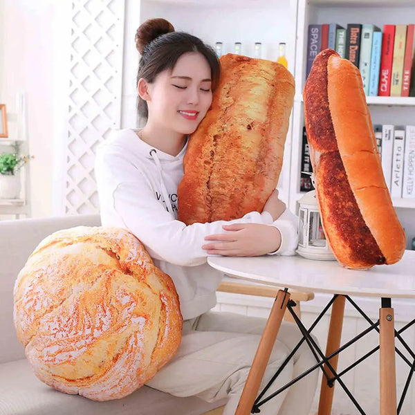 Bread Pillow many kinds Realistic Food Cushion Plush Toy Soft Stuffed Doll Delicious
