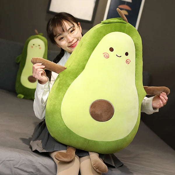 Green Avocado Plush Toy Cushion Pillow