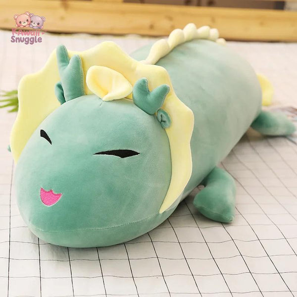 White Dragon Long Pillow – A Cuddly Mythical Companion