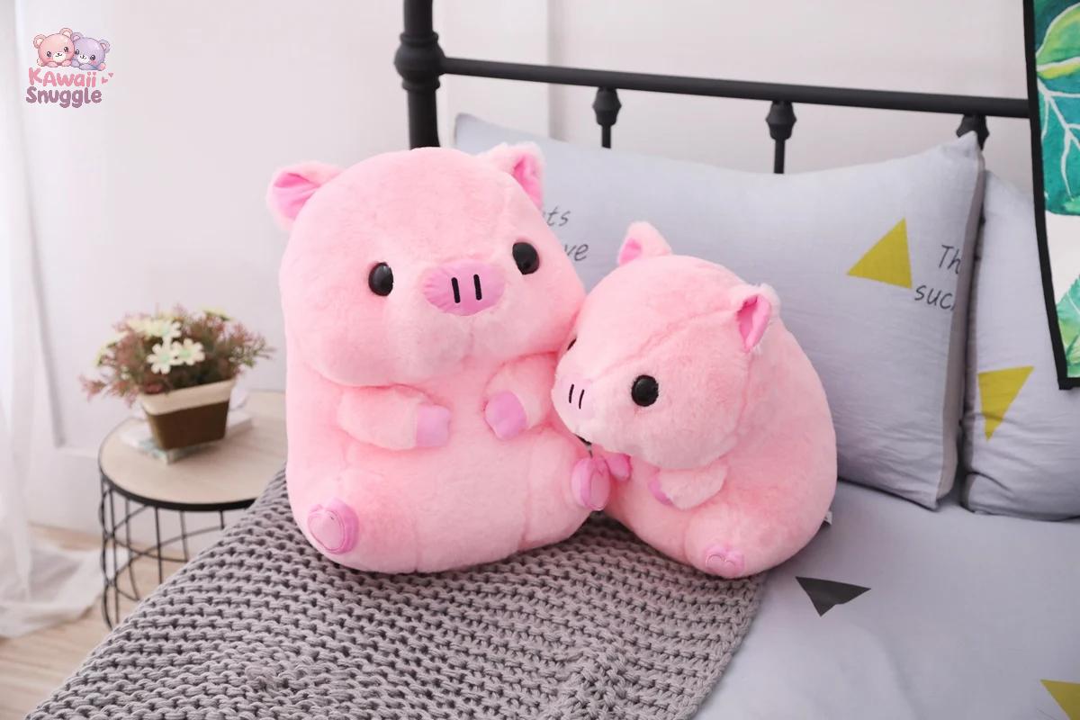 New Soft Kawaii Love Pink Pig Plush Pillow