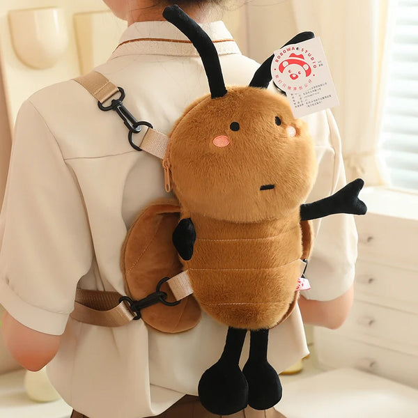 Cute Insect Plush Backpack for Kids