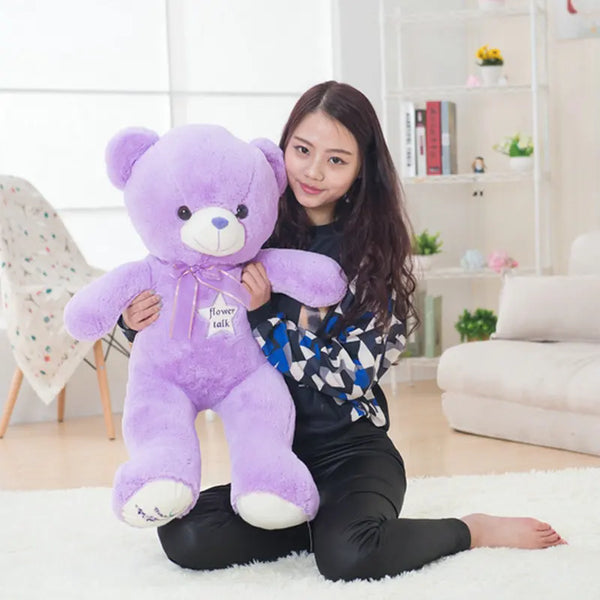 Cuddly Purple Stuffed Bear: A Hug You Can Keep Forever
