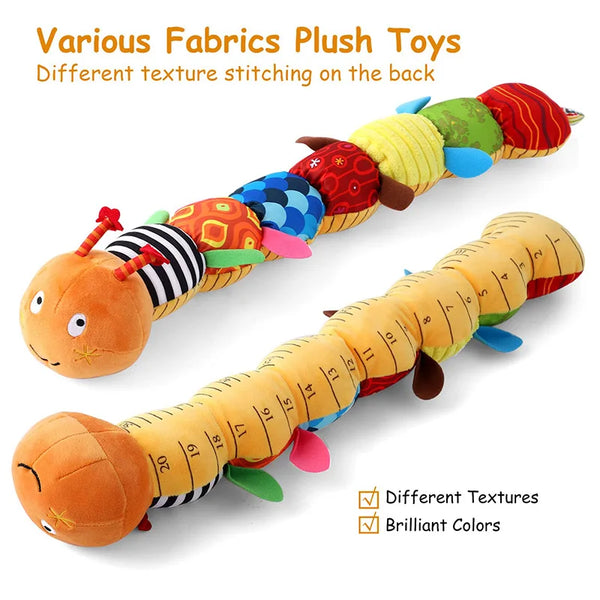 Baby Rattle Musical Caterpillar Worm Soft Infant Plush Toys – Sensory Fun Wrapped in Gentle Smiles