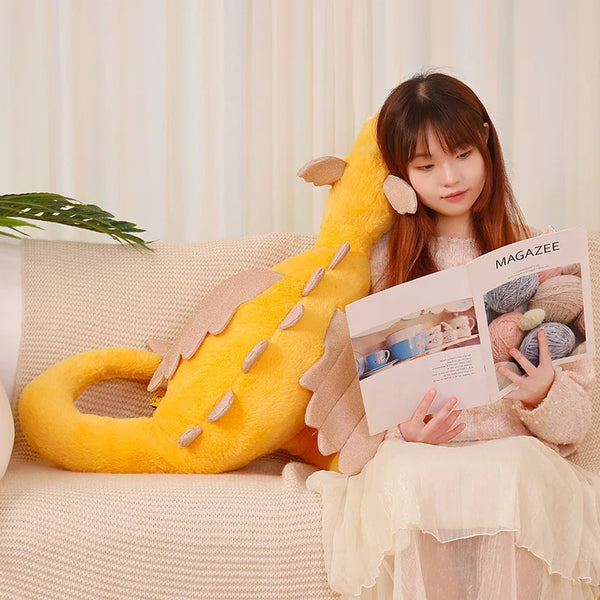 Cartoon Giant Color Evil Flying Dragon Stuffed Pterosaur Dinosaur Flying Wing White Green Yellow Gray Dragon Plush Toy Boy Gift