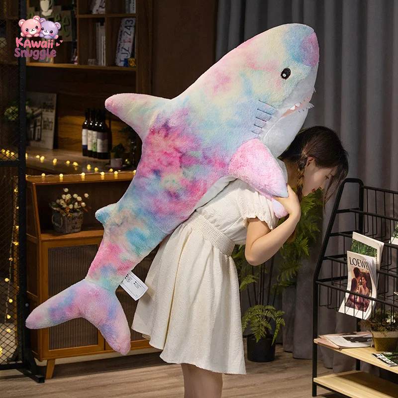 Cute Colorful Shark Plush – A Giant, Snuggly Sea Friend