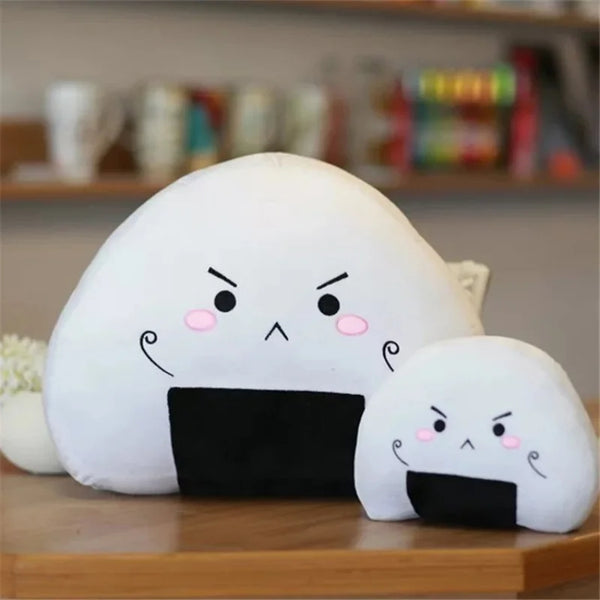 Cute Plush Mini Rice Ball Pillow Kawaii Soft Japanese Sushi Cushion