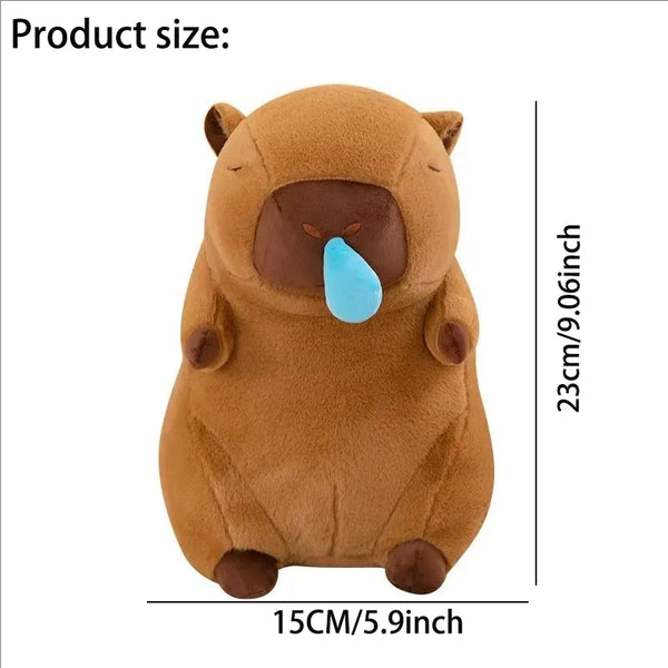 Cute Capybara Plush Toy with Stretchable Snot Simulation Animal Plush Plush Toy