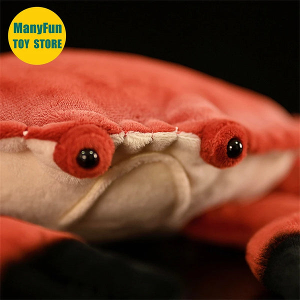Edible Crab Plush Toy High Fidelity Brown Crab Plushie Crab Peluche Lifelike Stuffed Animals Simulation Doll Kawai Toy Gifts Kid