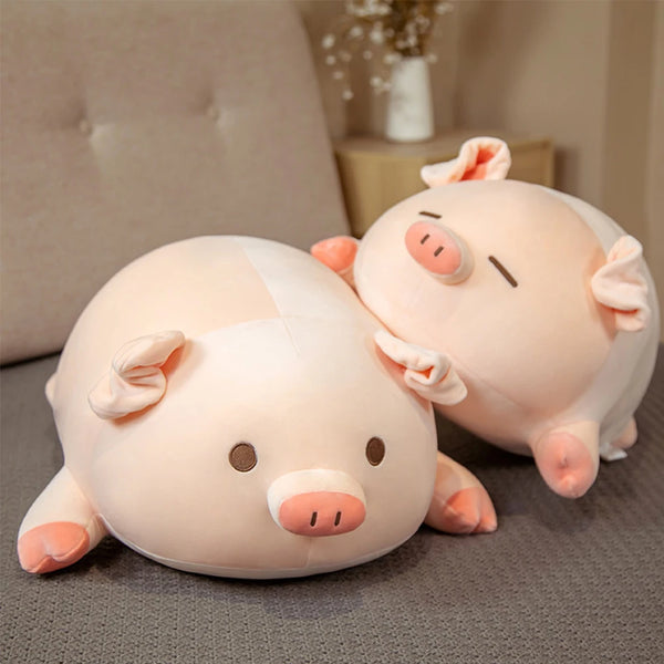 Cute Stuffed Pig Plush Toy – Soft Piggy Cushion Pillow for Kids and Comfort