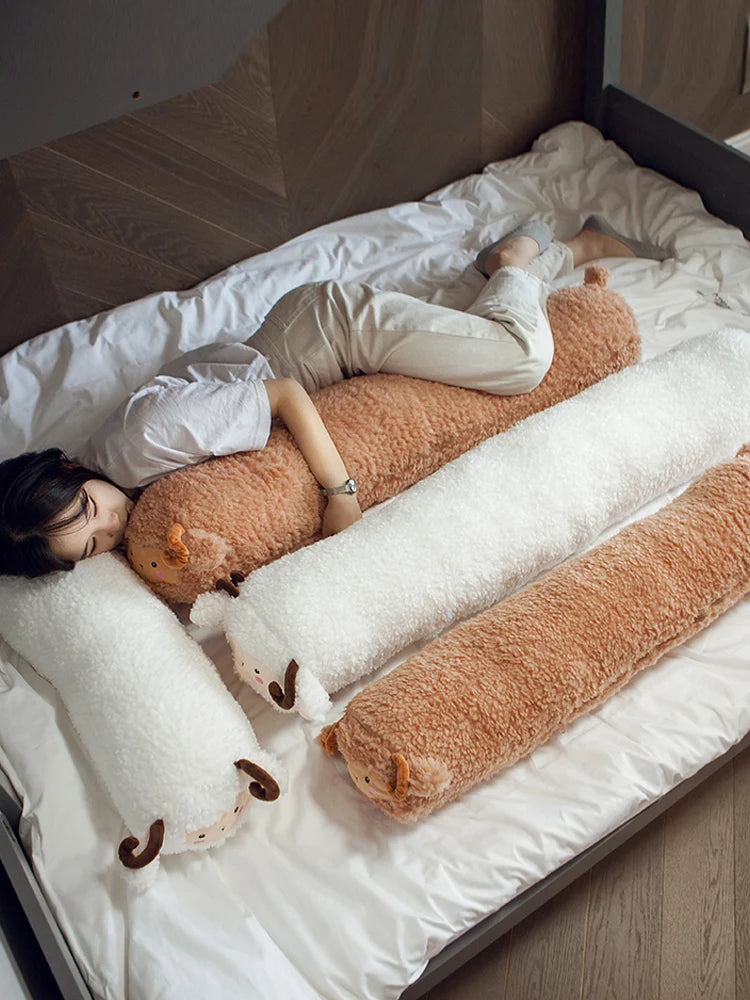 Long Hug Pillow Cushion Alpaca Stuffed Animal Sheep Plushies Sleeping Pillow Birthday