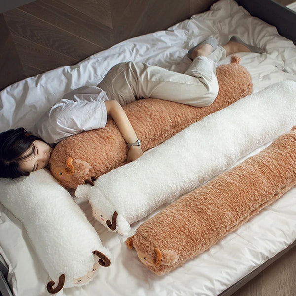 Long Hug Pillow Cushion Alpaca Stuffed Animal Sheep Plushies Sleeping Pillow Birthday