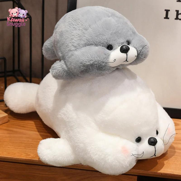 Hairy Lying Seal PUP Plush – A Cozy Ocean Companion! Kawaii Snuggle