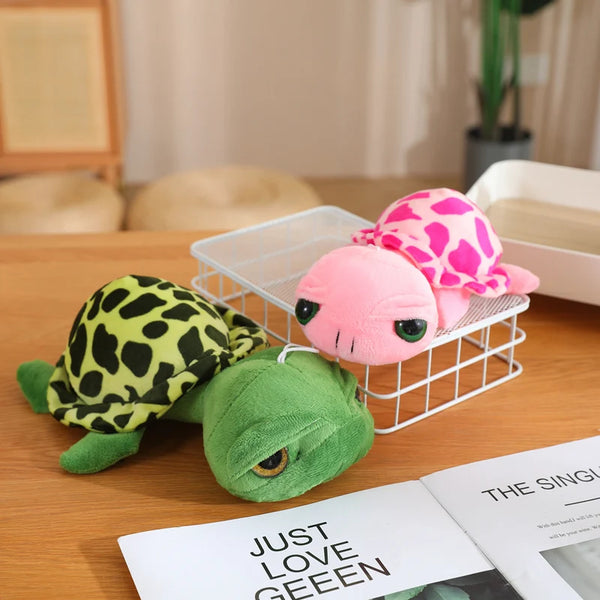 Cartoon Big Eyes Green Turtle Plush Toy Pink Tortoise Wedding Plushies