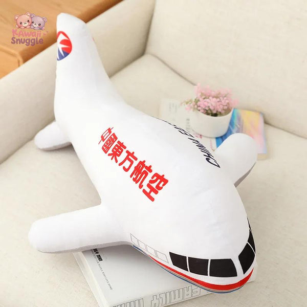 Large Size Simulation Airplane Plush Toys – Soft & Cozy Aircraft Pillow!
