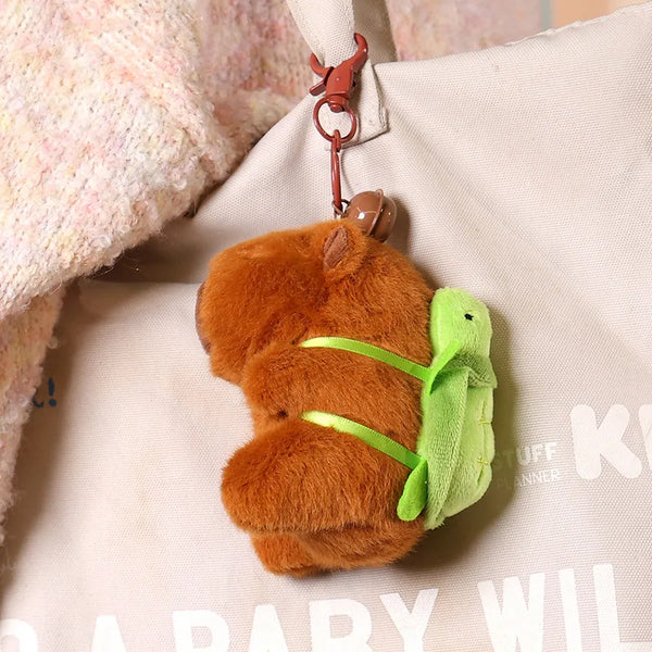 Capybara Plush Pendant With Turtle Backpack Anime Cute Stuffed Animals