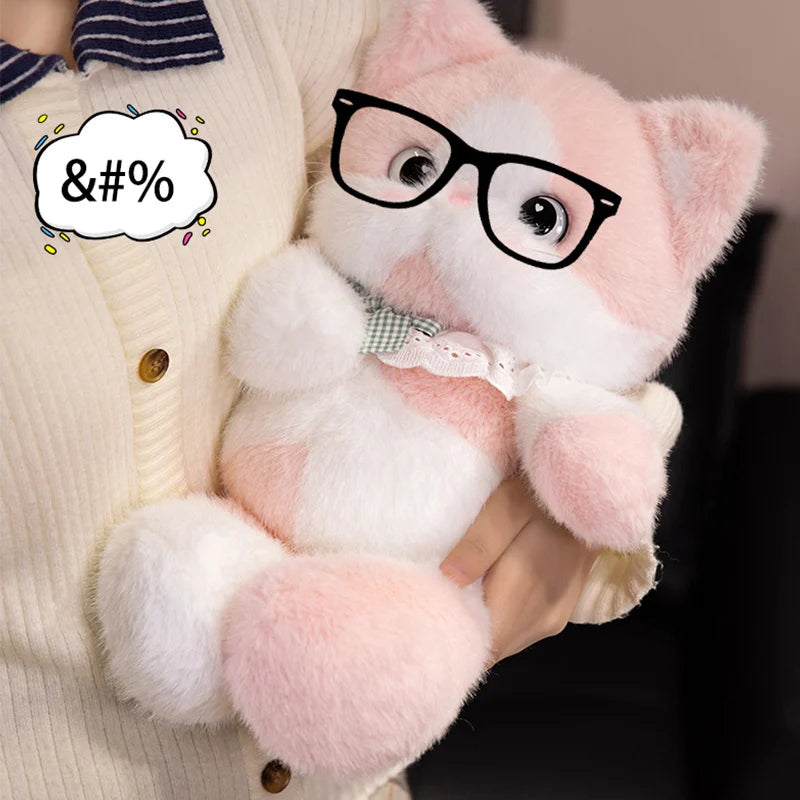 Cute 4-Colour Cat Plush Doll – A Dreamy Companion for Sweet Dreams