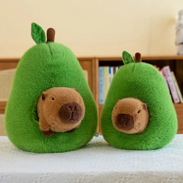 Avocado Capybara Capibara Creative Throw Pillow Plush DolL