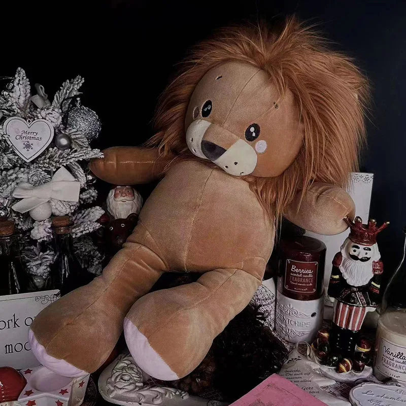 Cartoon Lion Plush Toy – Soft, cuddly wild animal doll perfect for gifts and play.