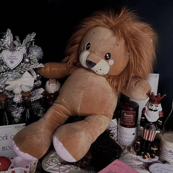 Cartoon Lion Plush Toy – Soft, cuddly wild animal doll perfect for gifts and play.