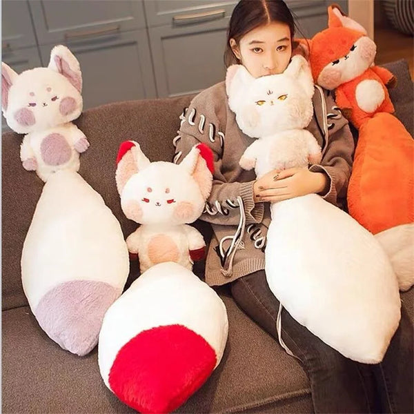 Big Tail Fox Plush Doll – Kawaii Dudu Fox Pillow for Girls and Gifts