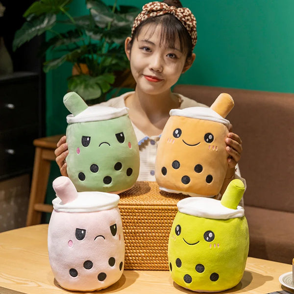 Reversible Bubble Tea Plush Toy – A Sweet Sip of Surprise