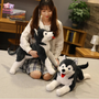 Realistic Husky Dog Plush Toy