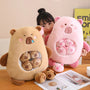 Six Balls Capybara Plush Bag – Cute Squishy Mini Doll for Gifts