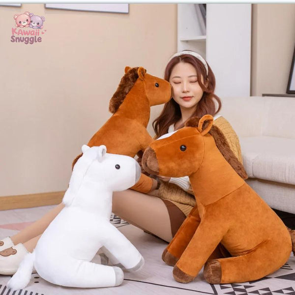 Simulation Sitting Horse Plush Toys