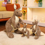 Simulation Kangaroo Plush Toy: A Heartwarming Mother & Baby Duo kangaroo Kawaii Snuggle