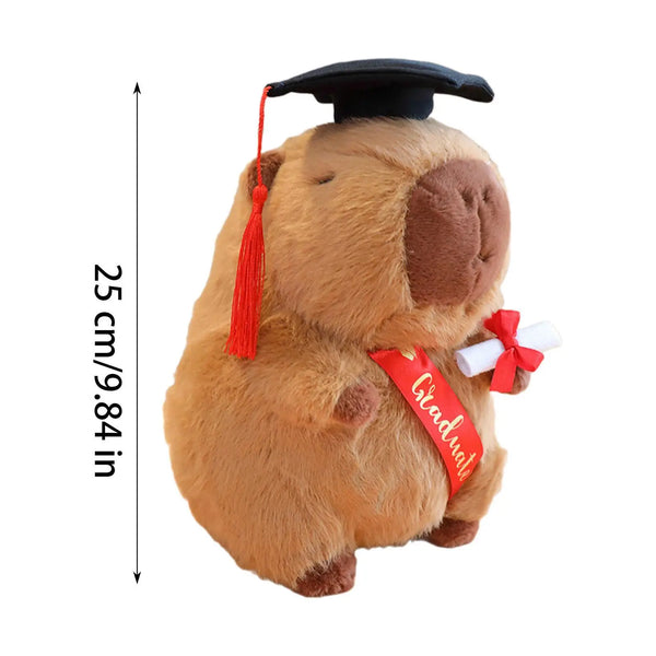 Capibara de peluche de juguete, capibara de peluche, regalo de graduación, vestido elegante, juguete de peluche para fiesta