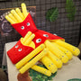 Cartoon French Fries Plush Pillow – Cute Gift for Kids