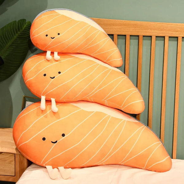 Hilarious Funny Salmon Fillet Plush – A Fun and Cozy Catch!