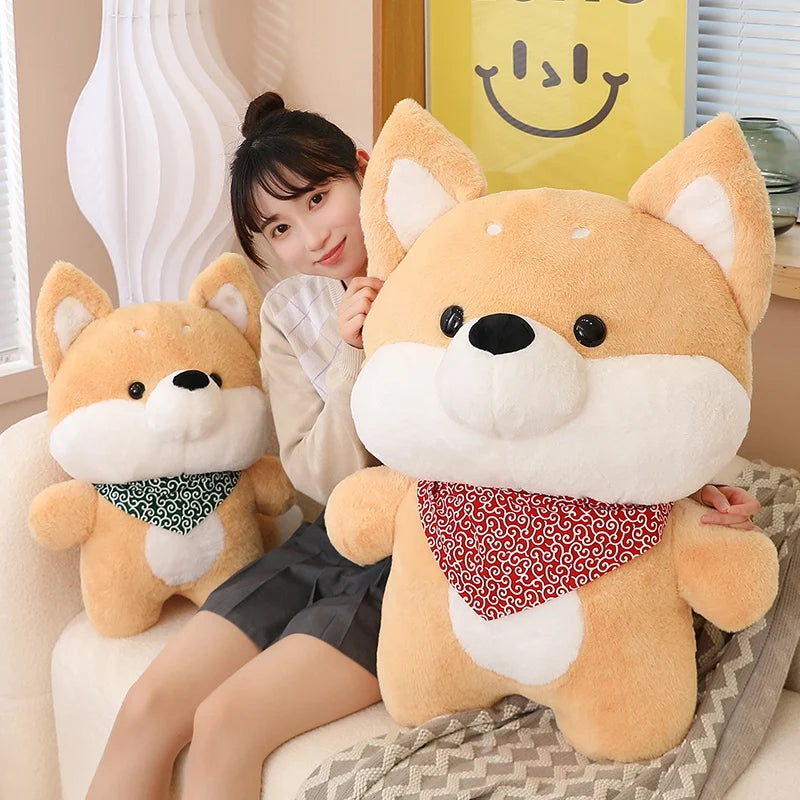 Kawaii Dog Plush Toy - Husky & Shiba Inu Stuffed Animal Pillow, Birthday Gift & Lovely Plushie Dolls