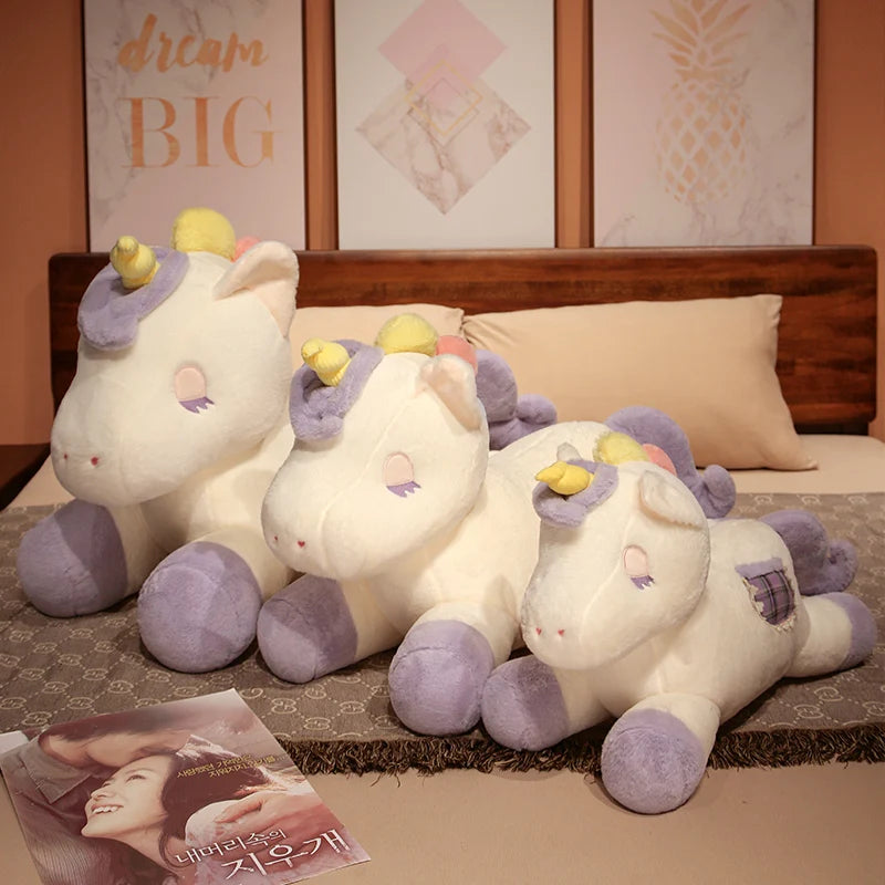 Kawaii Lying Unicorn Plush Toy Soft Stuffed Unicorn