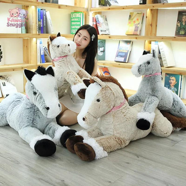 Big Size Cute Lying Horse Plush Toys