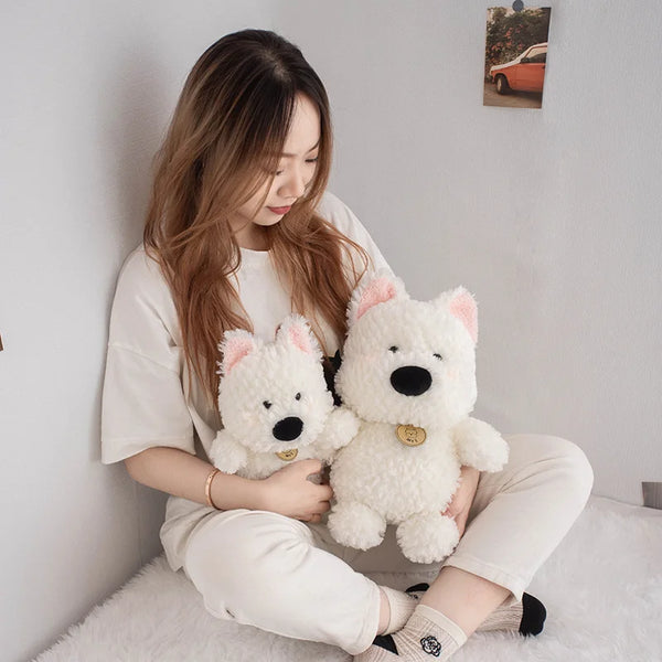 Cartoon West Highland Dog Plush Toy – Your Child’s Loyal Cuddle Companion