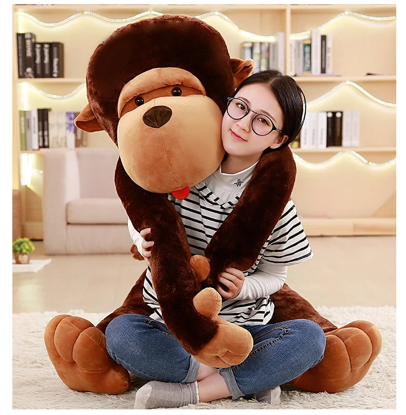 Giant Cartoon Big Mouth Monkey Plush Toy Your Adorable Gorilla Companion