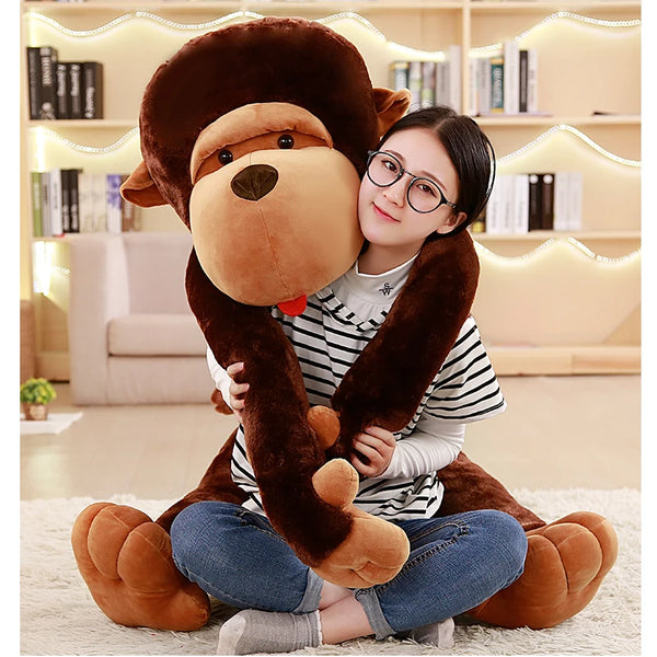 Giant Cartoon Big Mouth Monkey Plush Toy Your Adorable Gorilla Companion