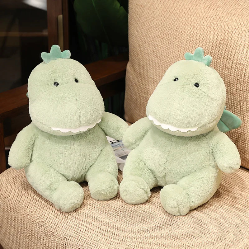 Lovely Dinosaur Plush Toys Fluffy Sleep Pillow Cute Animal Stuffed Dragon With Wings