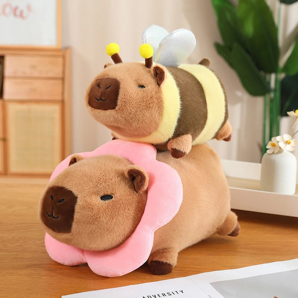 Cute Capybara Plush Toy Kawaii Soft Capybara Stuffed Toy Plushie Toys for Kids Birthday Gifts for Boys and Girls