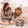 Cartoon Seals Monkey Sloth Plush – A Hug-Worthy Companion