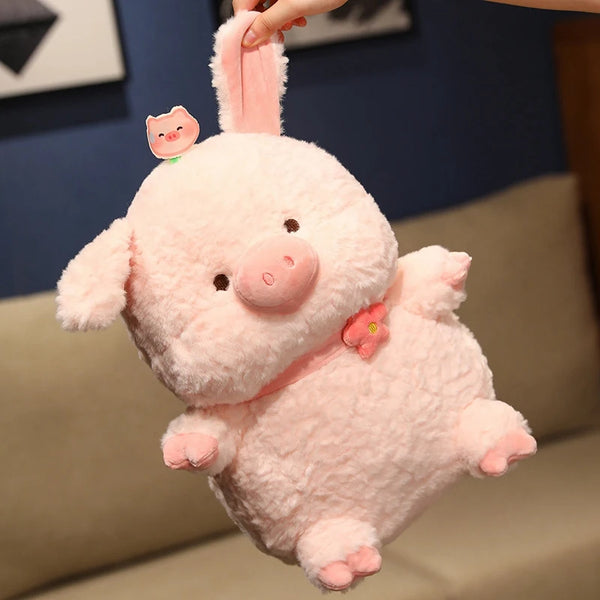 Cute Fat Pink Pig Plush – Kawaii Stuffed Animal Pig Plushie for Girls & Gift Giving