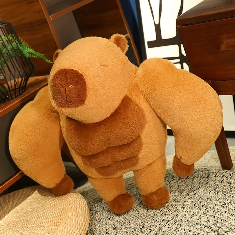 Muscle Capybara Plush Toy – The Buff Buddy You Never Knew You Needed
