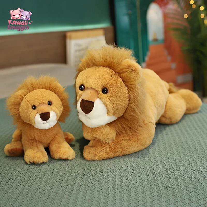 Lion Animal Stuffed Plush Toy – A Majestic Cuddle Companion! Kawaii Snuggle